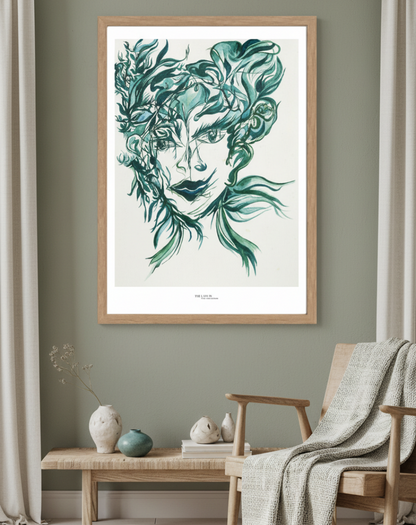 The Lady in the Mirror and the Hair... Again - Print on Fine Art Paper