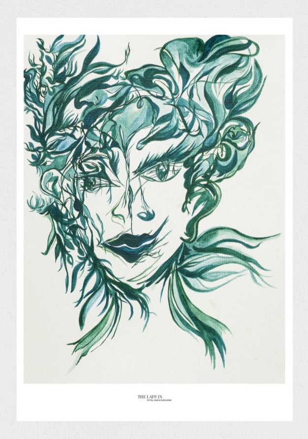 The Lady in the Mirror and the Hair... Again - Print on Fine Art Paper