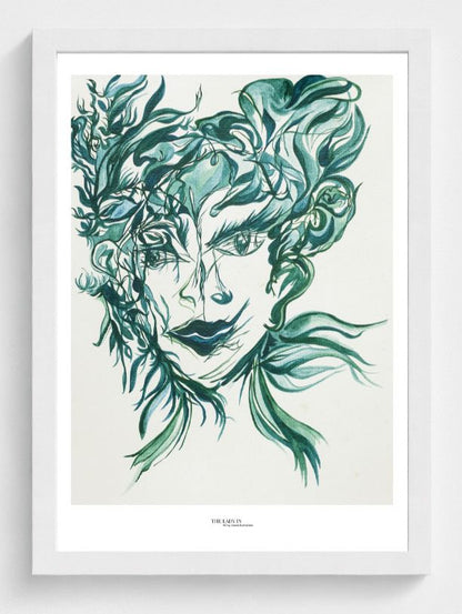 The Lady in the Mirror and the Hair... Again - Print on Fine Art Paper