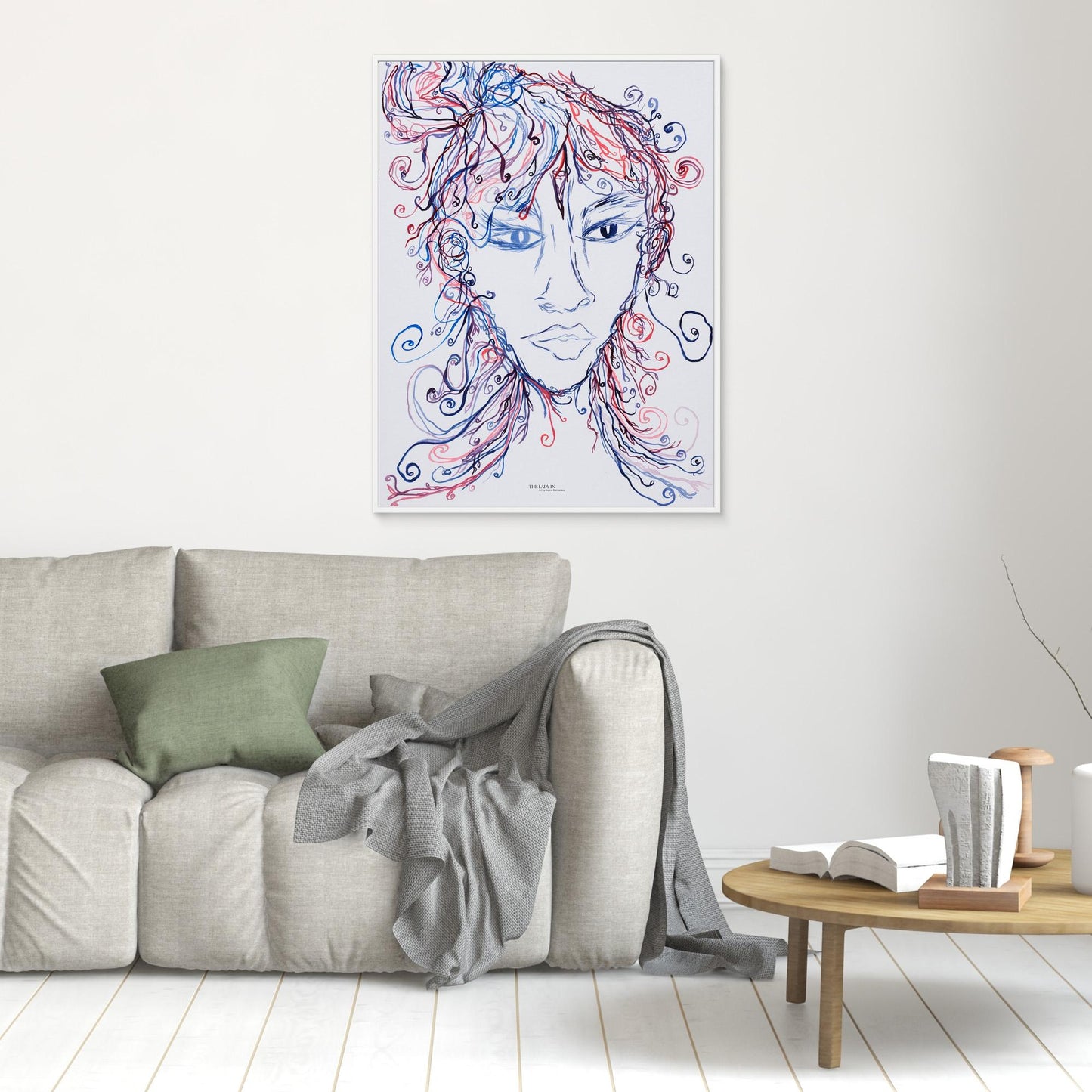 The Lady Creating - Canvas Art Print