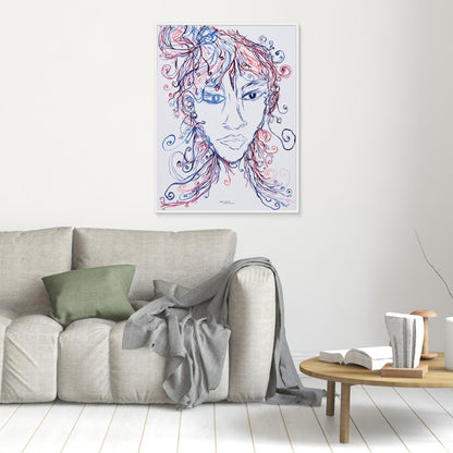 The Lady Creating - Canvas Art Print